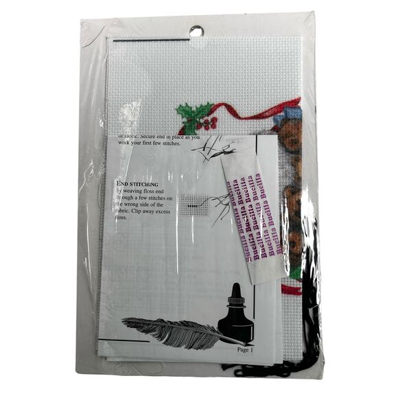 Lot of 4 Christmas Counted Cross Stitch Kits Santa Snowman Oranament New - Picture 12 of 15